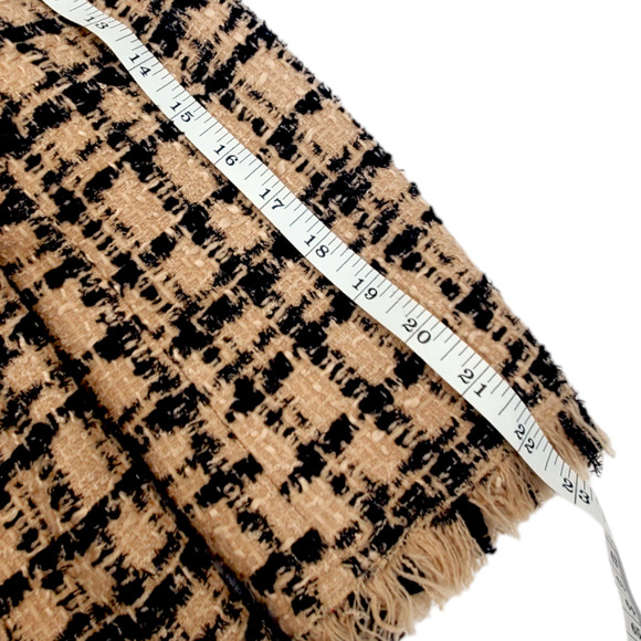 kate spade Beige and Black Tweed Fringed Blazer - Picture 10 of 11
